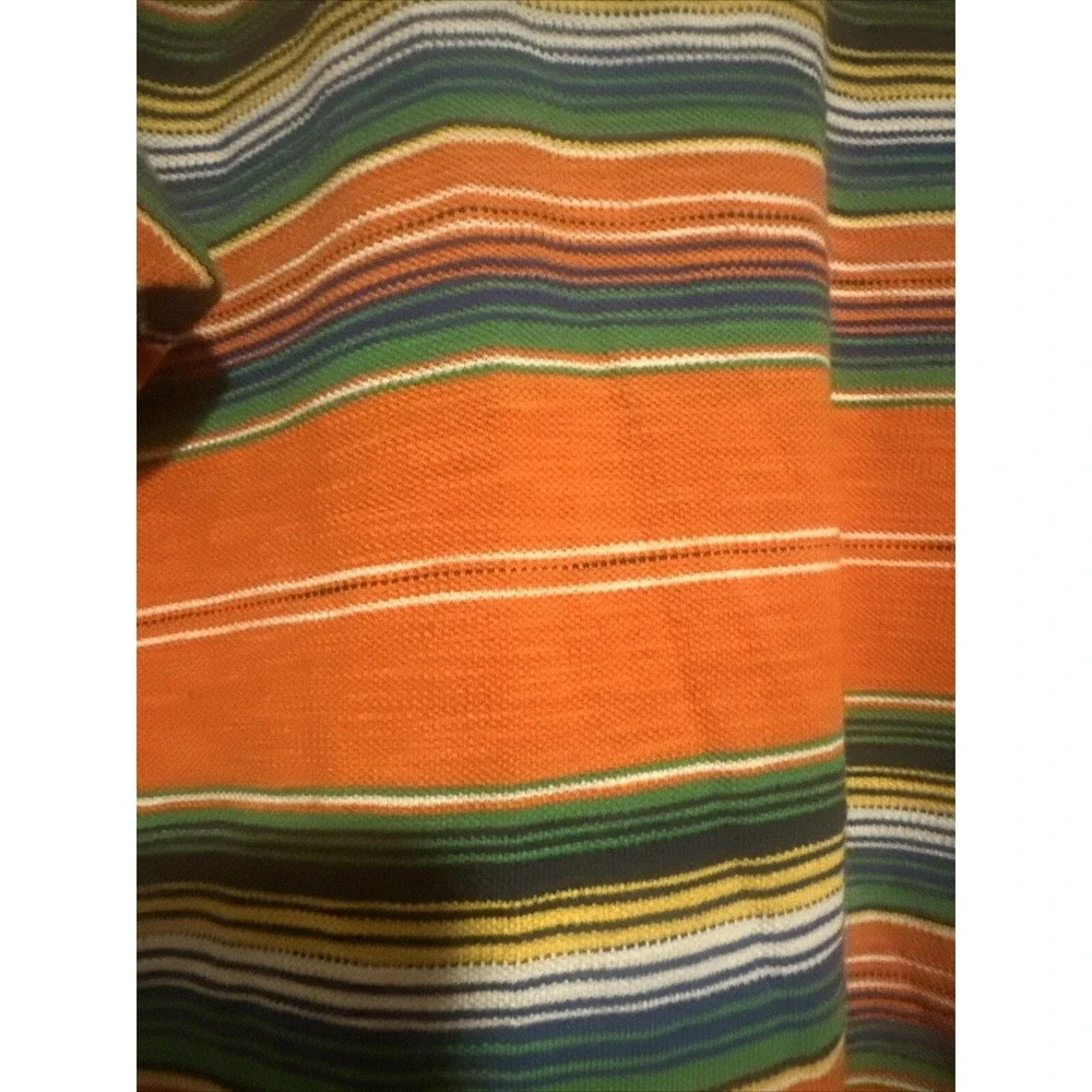 ralph lauren polo Vintage 90s Orange Striped Polo NWT M